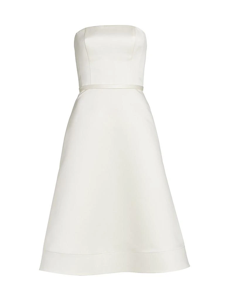 Amsale Duchesse Satin Strapless Dress 1