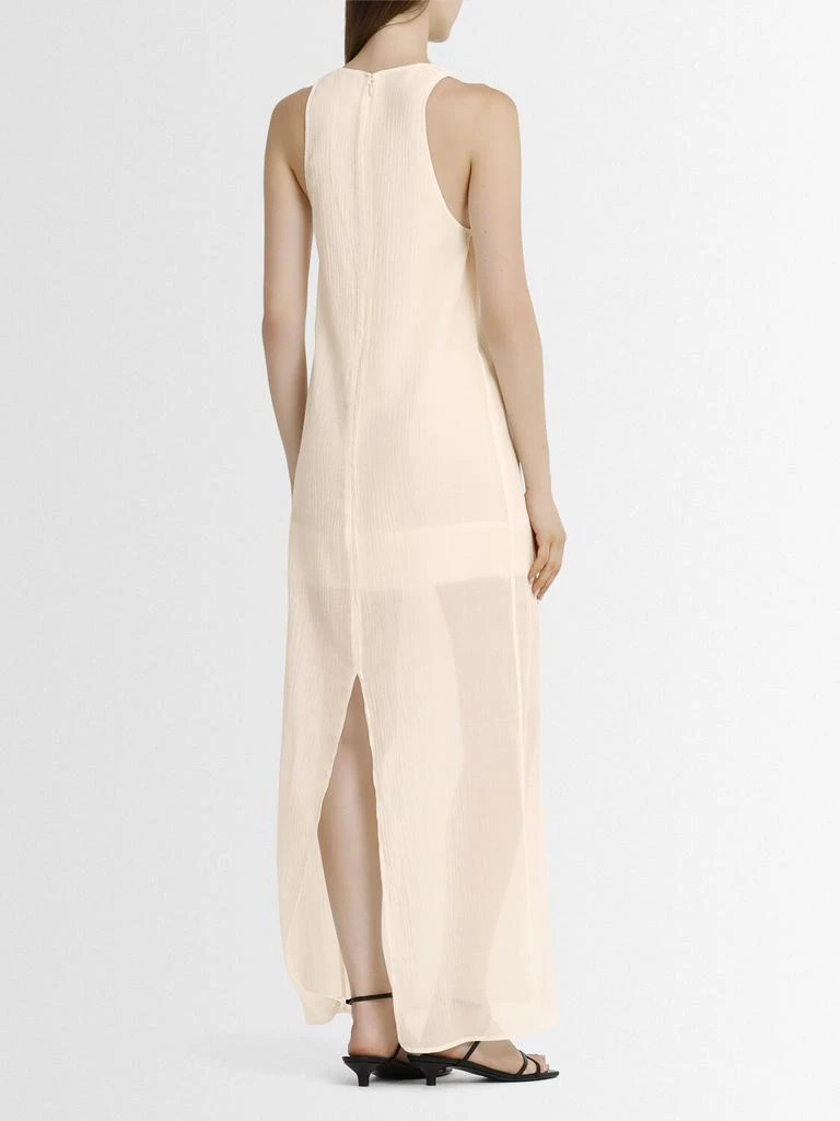Totême Crinkled Cotton Blend Scoop Long Dress 2