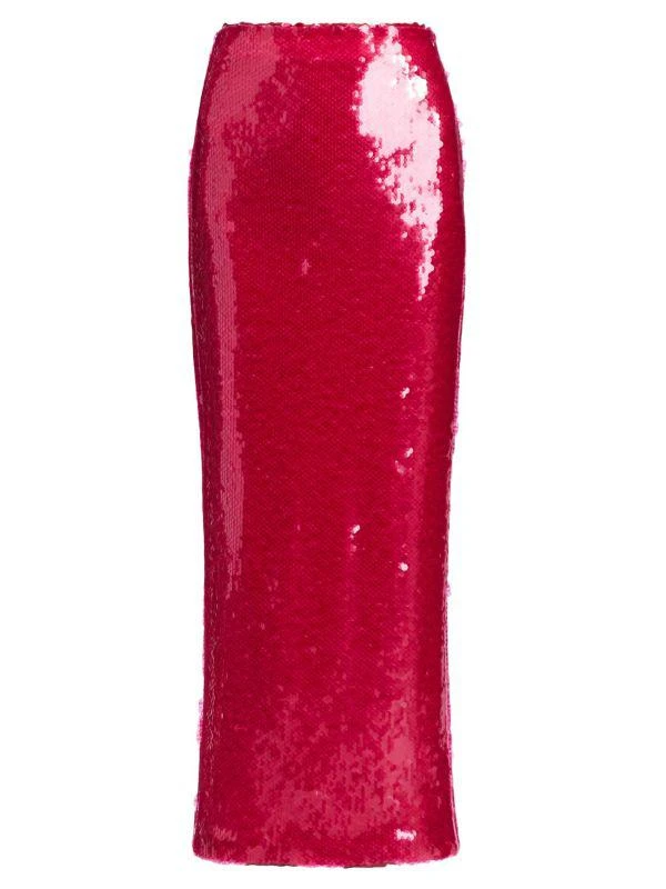 LAPOINTE Sequined Midi Pencil Skirt 6