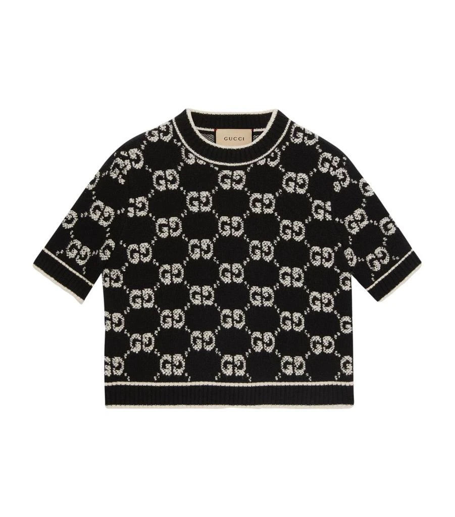 Gucci Wool Short-Sleeve Sweater 1