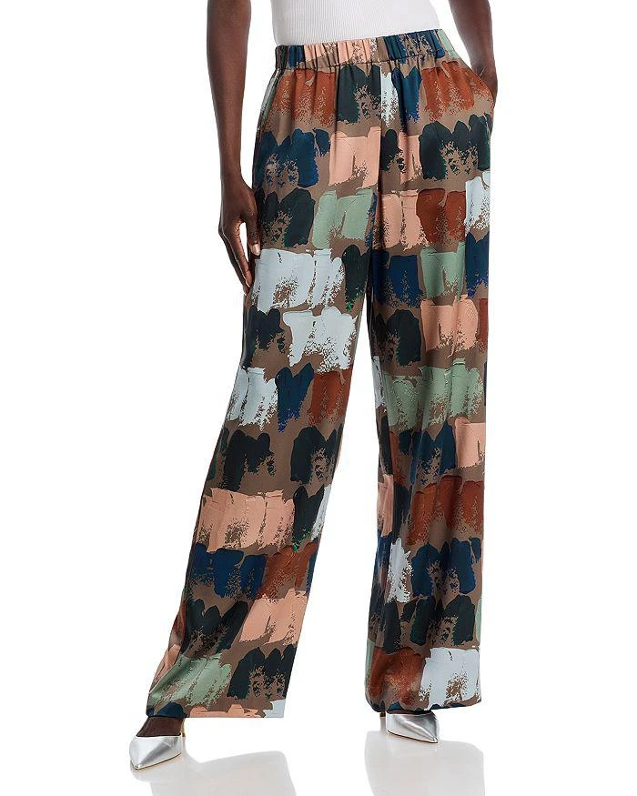 Lafayette 148 New York Riverside Silk Pants 1