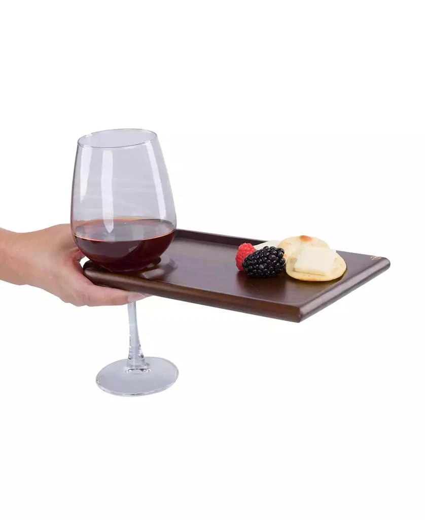 Toscana Rectangle Wine Appetizer Plates, Set of 4 2