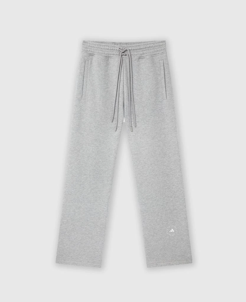 Stella McCartney Stella McCartney - Logo Straight-Leg Joggers, Woman, Grey Heather, Size: XL 1