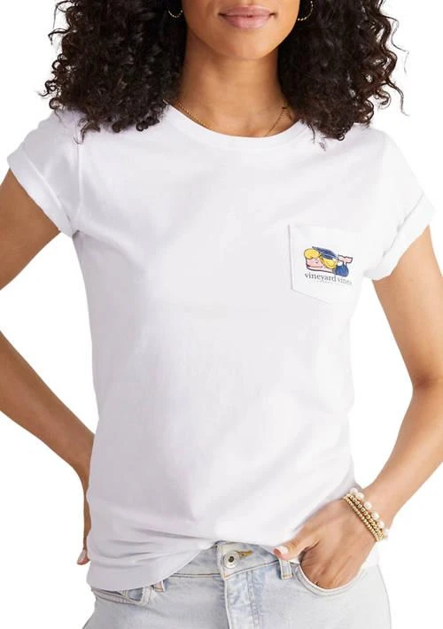 Vineyard Vines Vines Graduation Whale Short Sleeve Pocket Tee 1