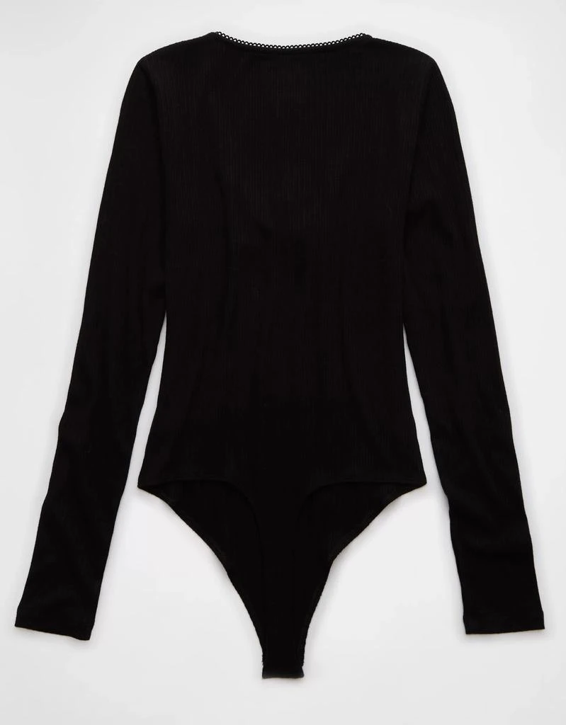 AE AE Long-Sleeve V-Neck Bow Bodysuit 4