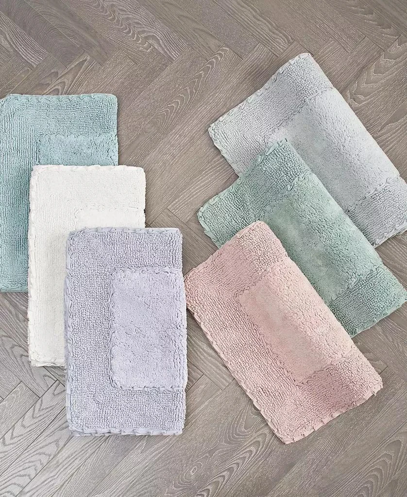 Laura Ashley Ruffled Cotton Bath Rug 7