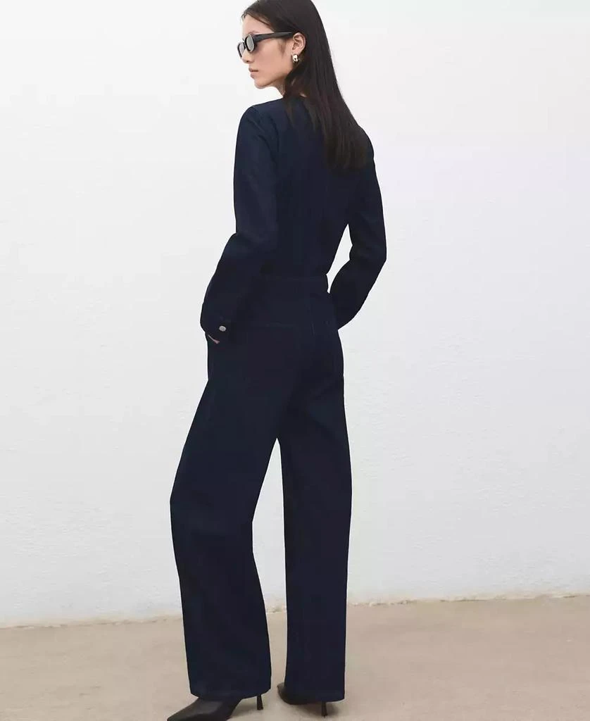 Mango Women
s Buttons Denim Jumpsuit 5