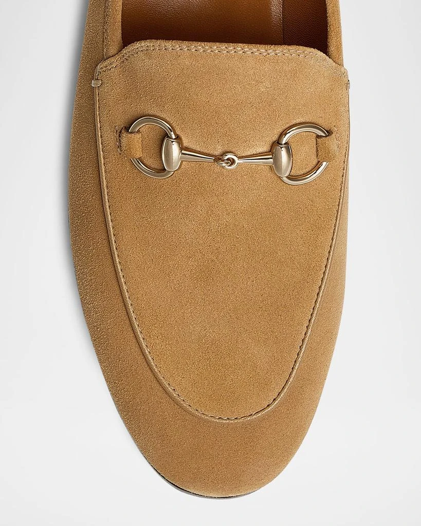 Gucci Jordaan Horsebit Suede Loafers 5