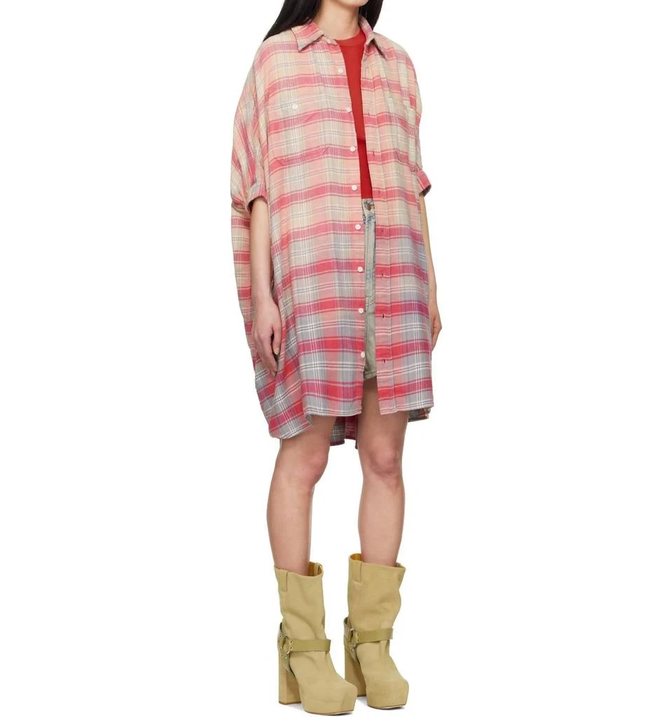 R13 R13 - Plaid Oversized Boxy Shirt Dress 2