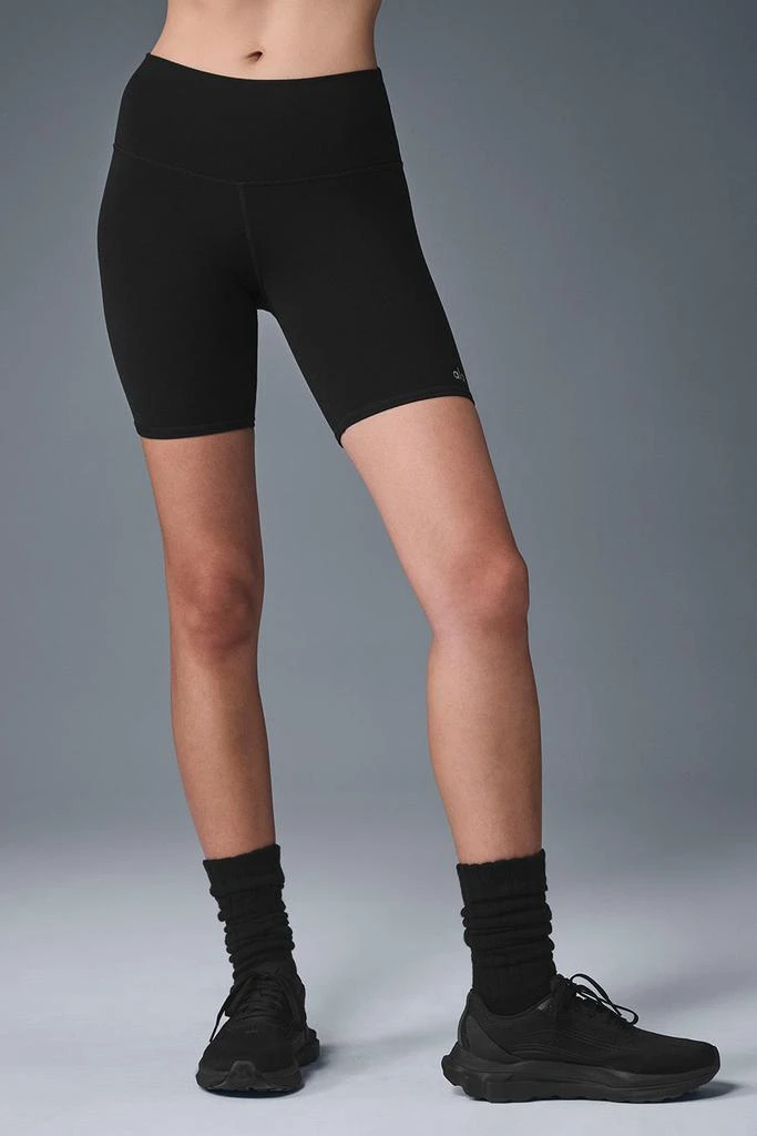 Alo 7" High-Waist Biker Short - Black 1