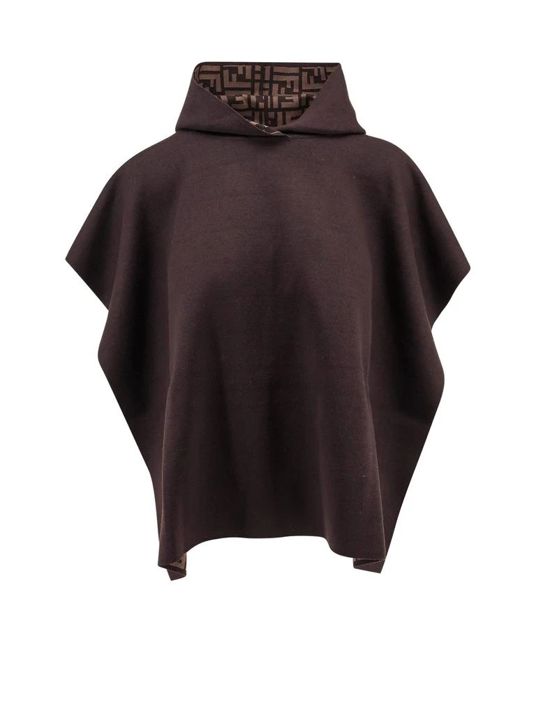 Fendi Fendi Hooded Stretch Poncho 1