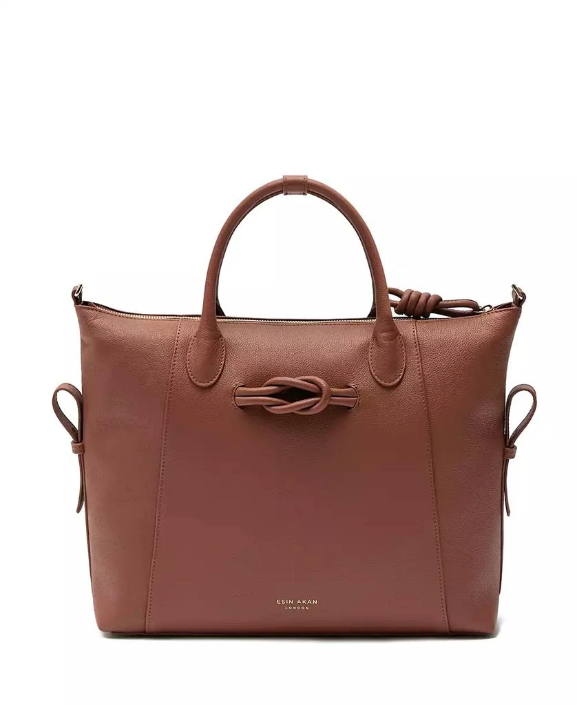 Esin Akan Wimbledon Large Leather Backpack Tote 5
