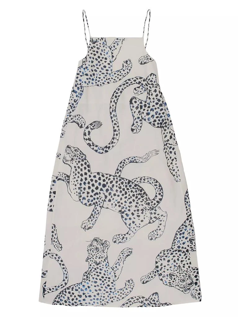 Desmond & Dempsey Jag-Print Cotton Nightie 1