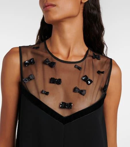 Max Mara Elegante Nandina bow-detail minidress 4