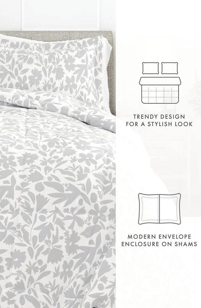 IENJOY HOME HOME SPUN Premium Down Alternative Abstract Garden Patterned Comforter Set 5