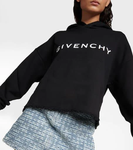 Givenchy Cropped cotton fleece sweatshirt 6