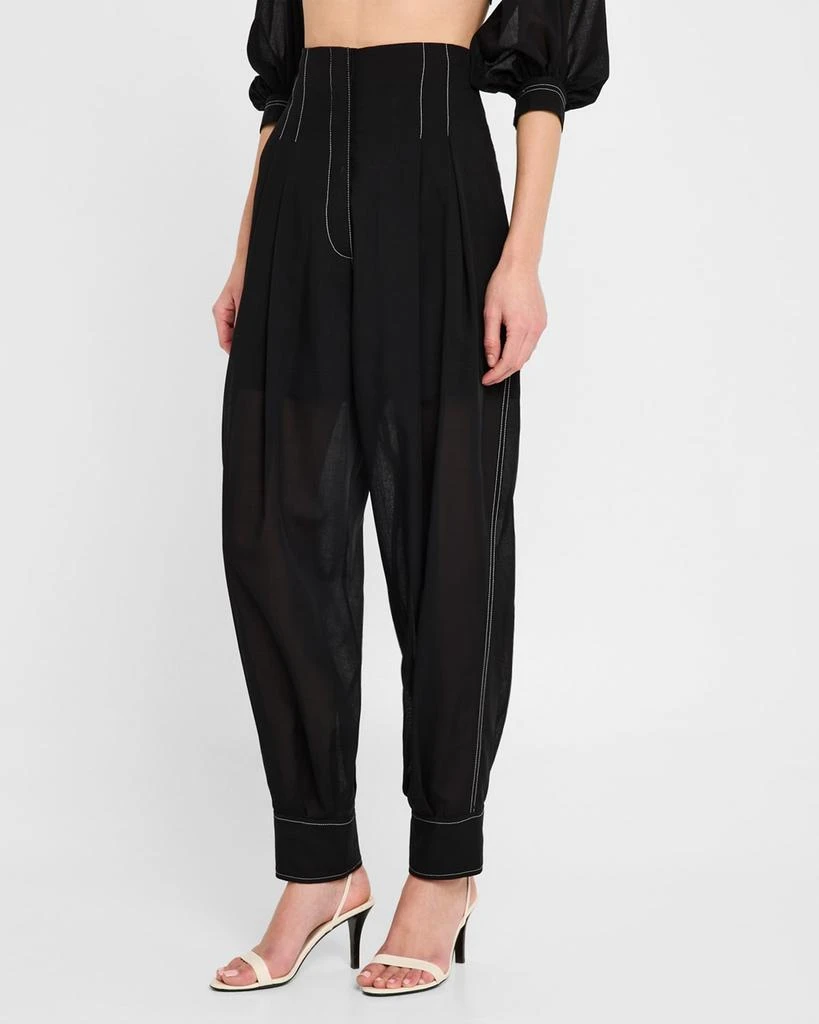 PHILOSOPHY di LORENZO SERAFINI Pleated Tapered-Leg Trousers 4