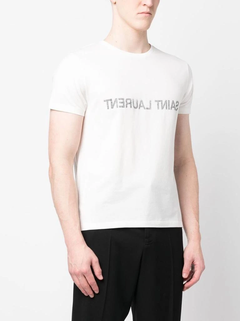 Yves Saint Laurent WHITE COTTON T-SHIRT 3