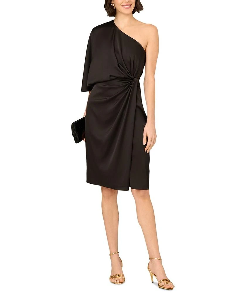 Aidan Mattox Crepe Back Satin Dress 6