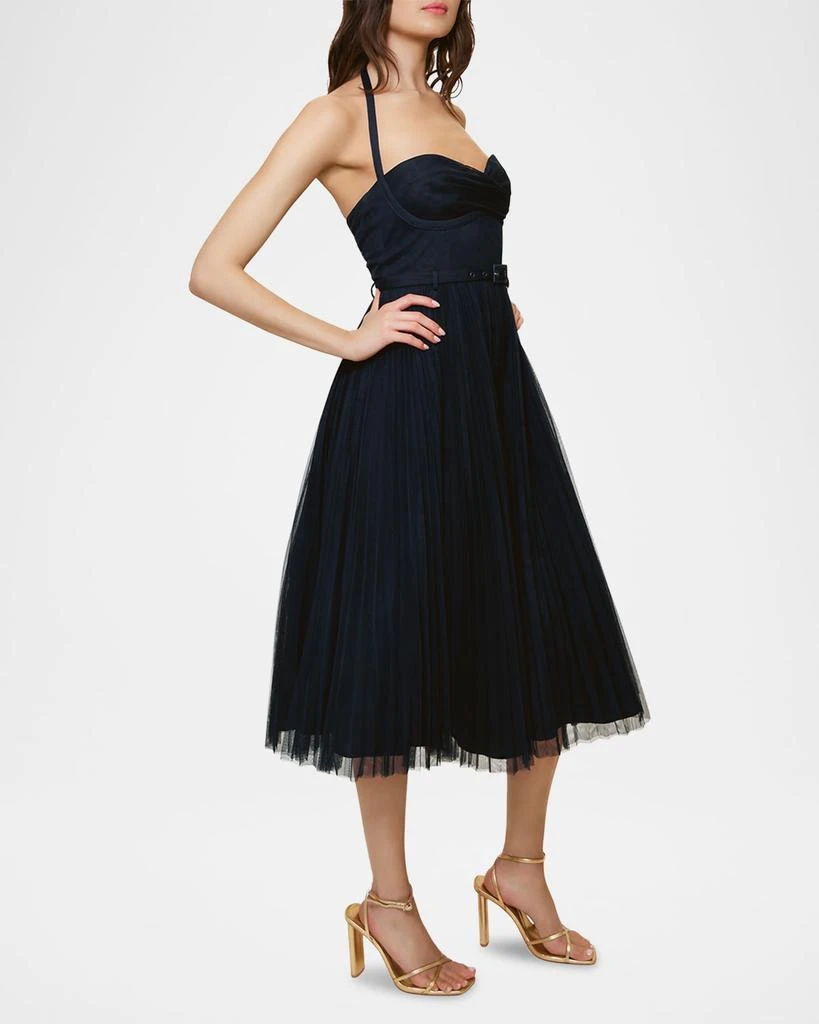 sachin and babi light blue dress Hutch Strapless Pleated Maxi Dress In Yellow main image 1