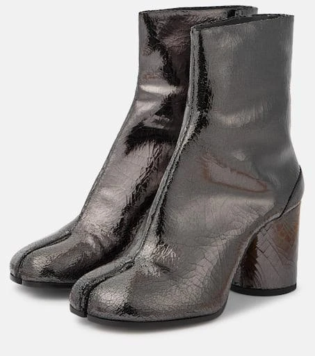 MAISON MARGIELA Tabi mirrored leather ankle boots 5