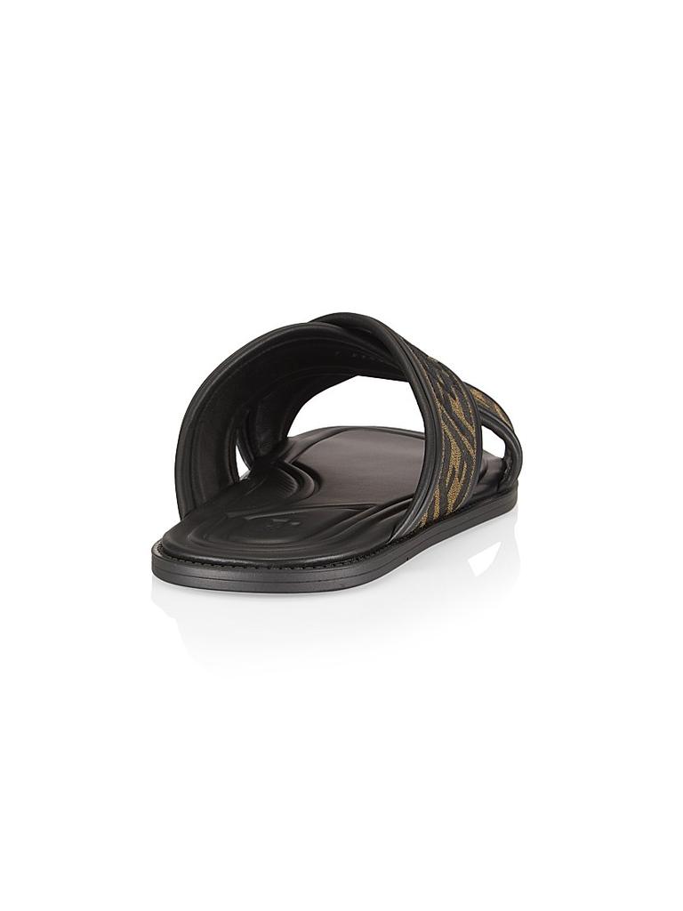 Shop Cross-Strap FF Logo Sandals on Sale at BeyondStyle