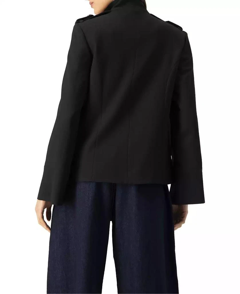 Ivonne Women
s High Neck Military Style Coat 2