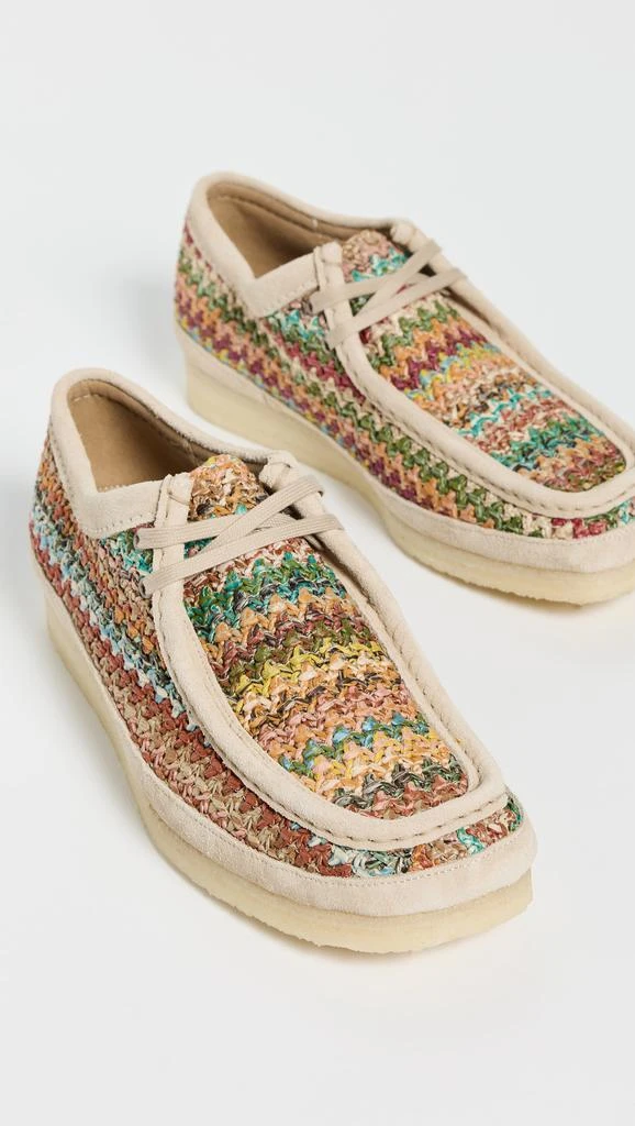 Clarks Somerset Collection Raffia Wallabee Shoes 3