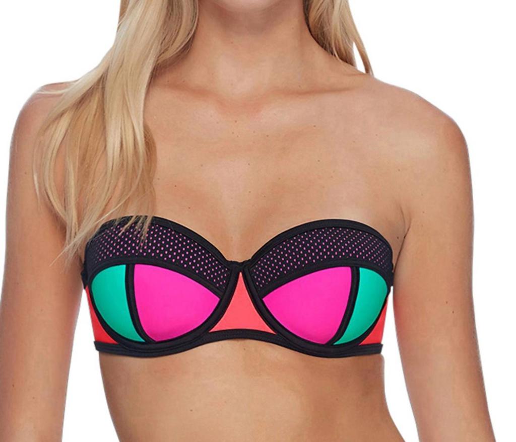 Body Glove Fame Demi-Bust Bandeau Underwire Bikini Top