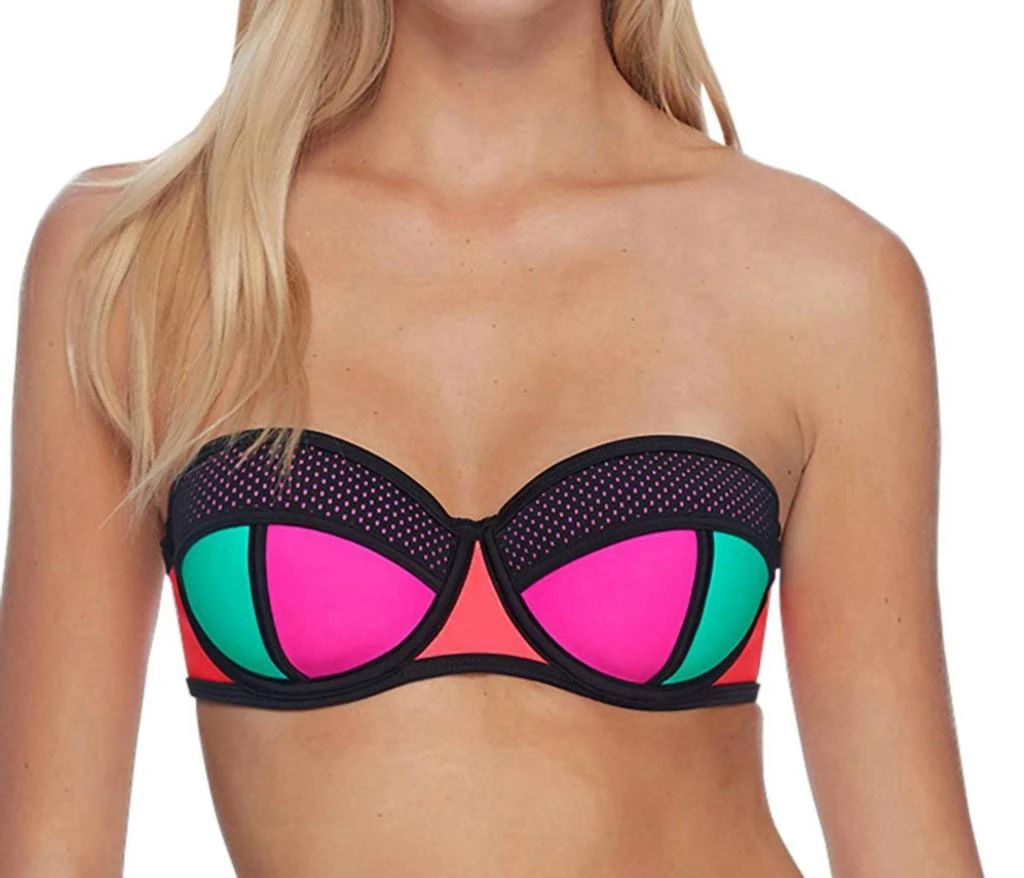 Body Glove Fame Demi-Bust Bandeau Underwire Bikini Top 1
