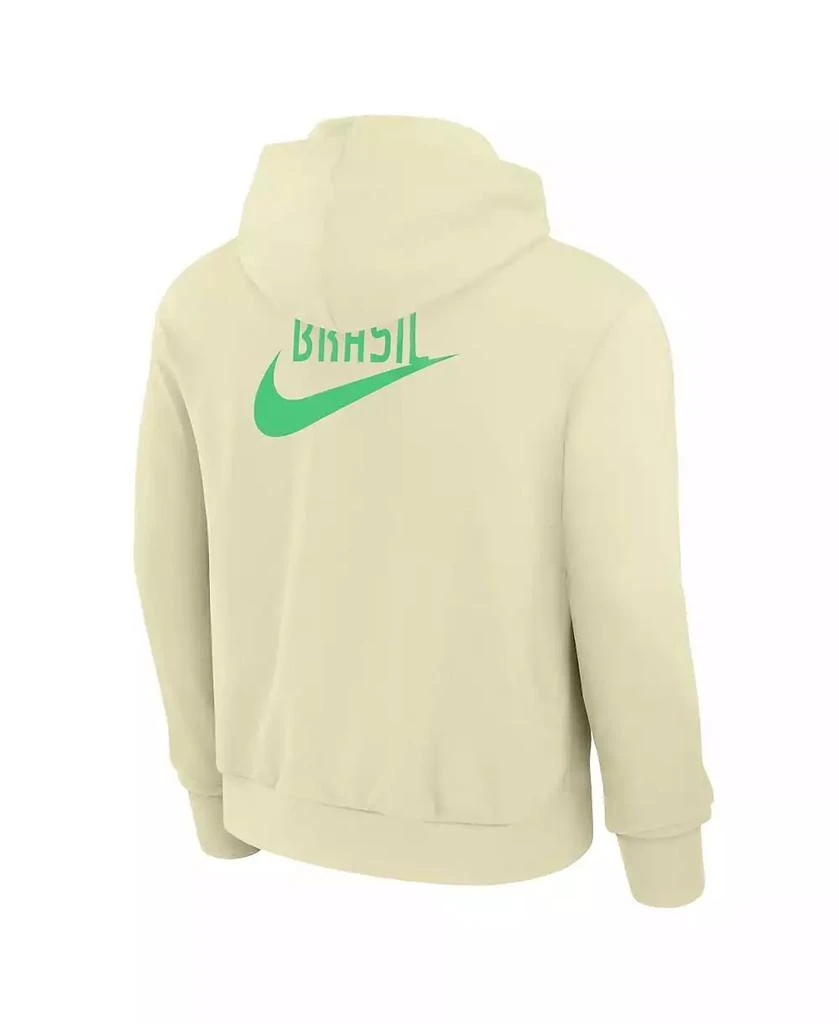 NIKE Men's Yellow Brazil National Team Standard Issue Pullover Hoodie 2