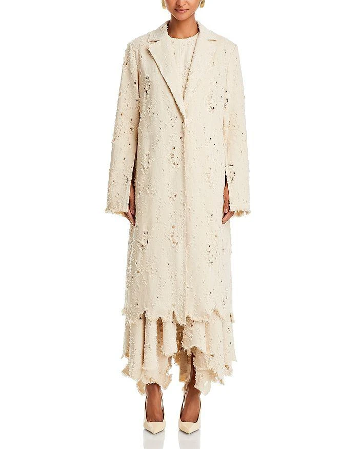 Jason Wu Collection Frayed Ripped Coat 7