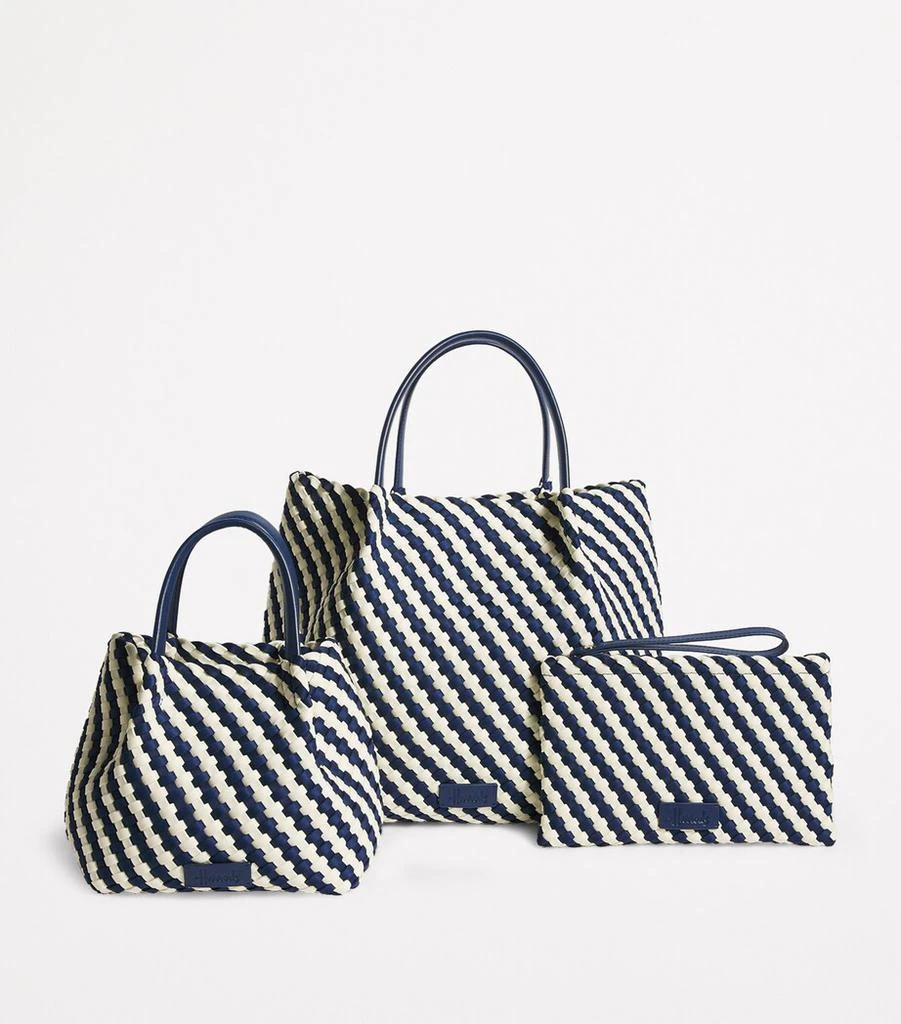 Harrods Neoprene Woven East-West Tote Bag 6