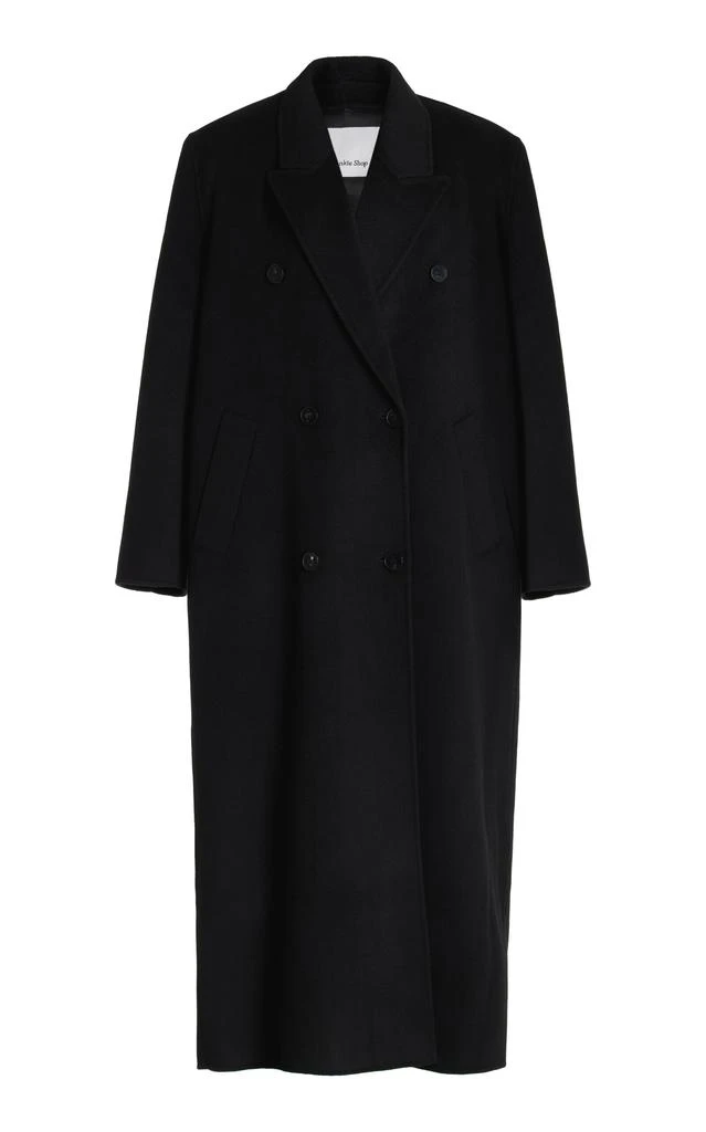 The Frankie Shop The Frankie Shop - Gaia Double-Breasted Wool-Blend Coat - Black - S - Moda Operandi 1