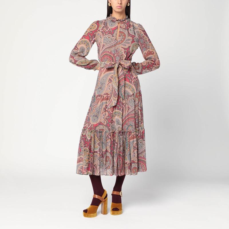 Etro - Twisted Silk Maxi Dress - Pink - IT 40 - Moda Etro - Twisted Silk Maxi Dress - Pink - IT 40 - Moda