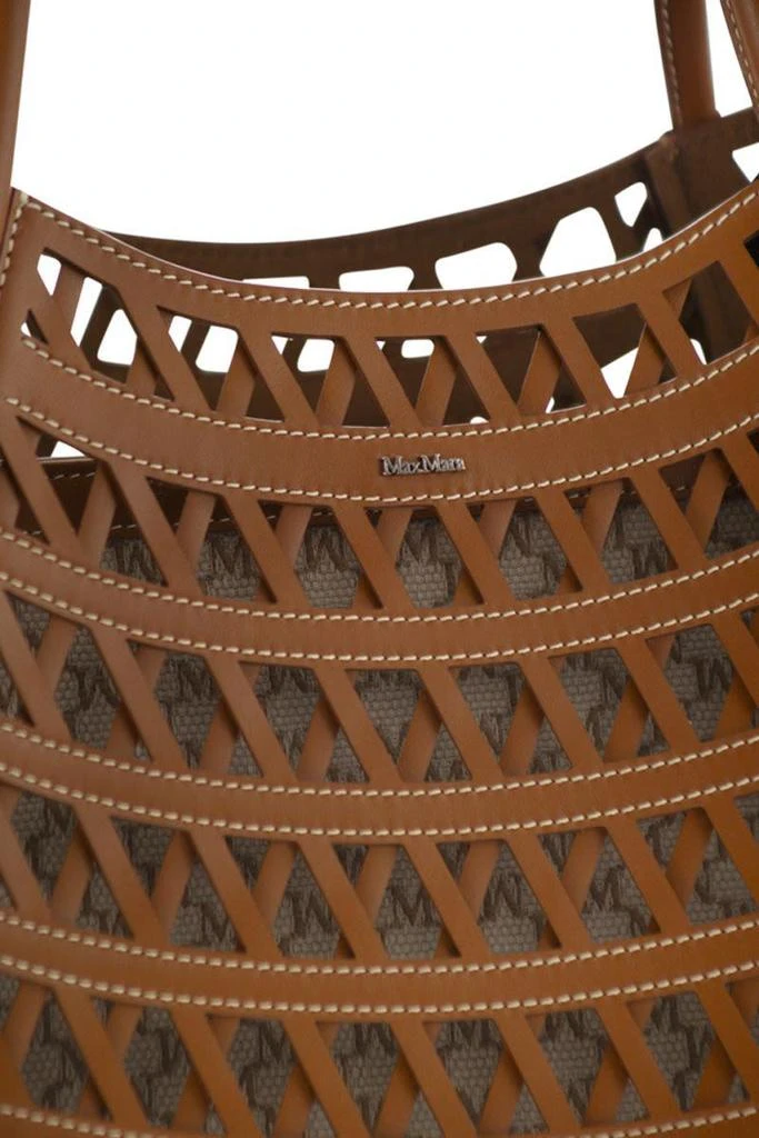 Max Mara Max Mara Marinesweaving - Marine Small Woven Leather Bag 5
