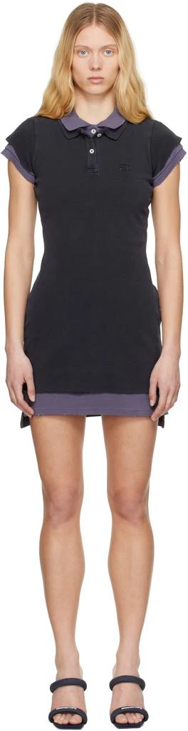 Alexander Wang Navy Layered Polo Short-Sleeve Minidress 1