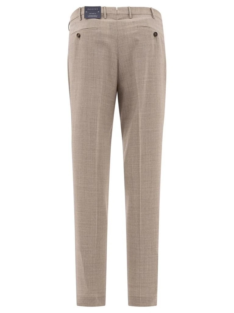 Incotex Ivory Incotex Pleated Dress Pants 2
