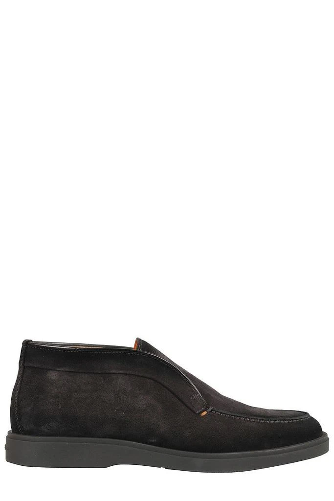 Santoni Dragon Suede Ankle Boot With Round Toe Design - NWT Shop Dragon Suede Ankle Boot With Round Toe Design on Sale  main image 2