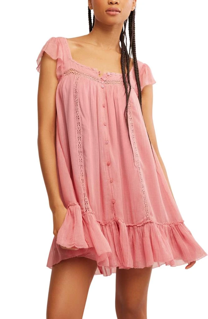 Free People Olivia Gauze Babydoll Dress 5