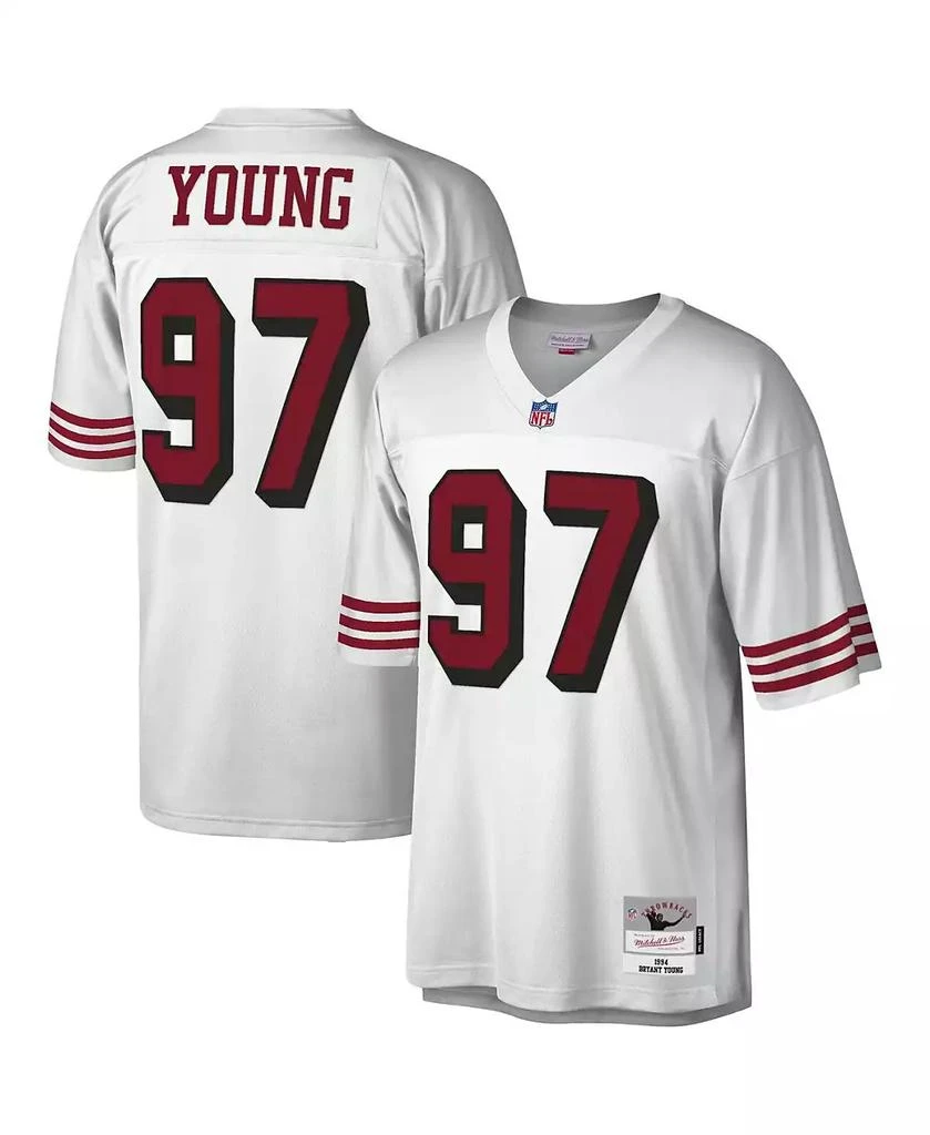 Mitchell and Ness Men's Bryant Young White San Francisco 49ers 1994 Legacy Replica Jersey 1