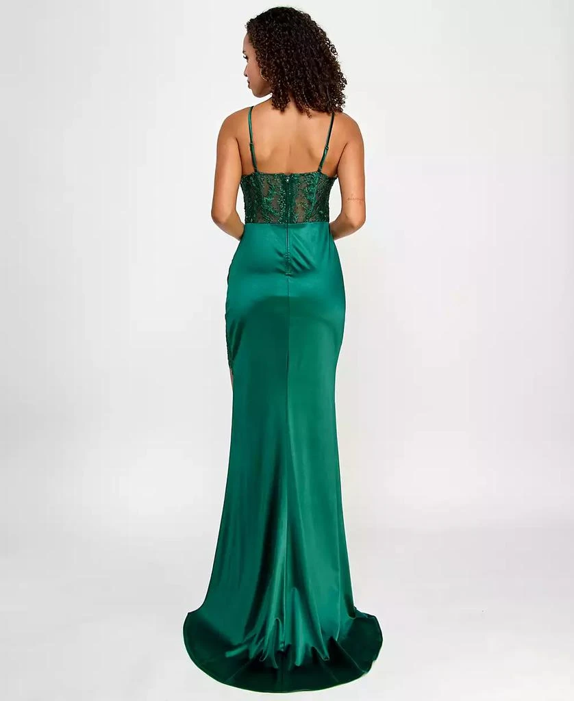 B Darlin Juniors' Lace Corset Gown, Created for Macy's 2