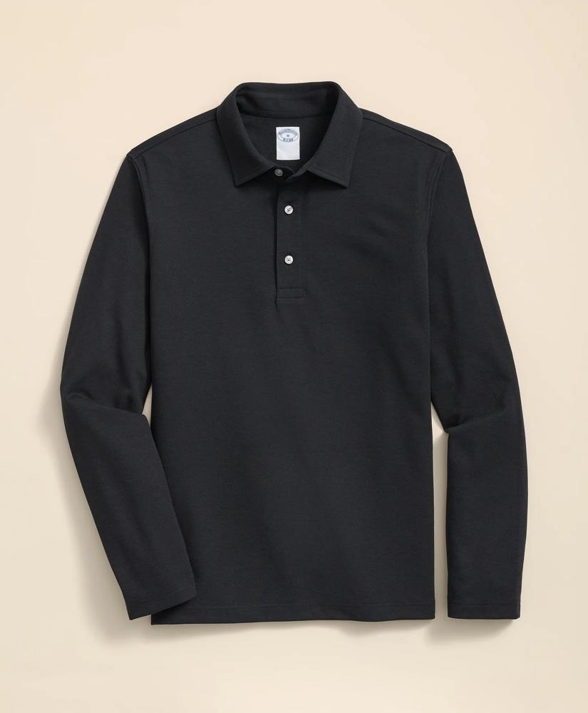 Brooks Brothers Spread Collar Long-Sleeve Polo Shirt
