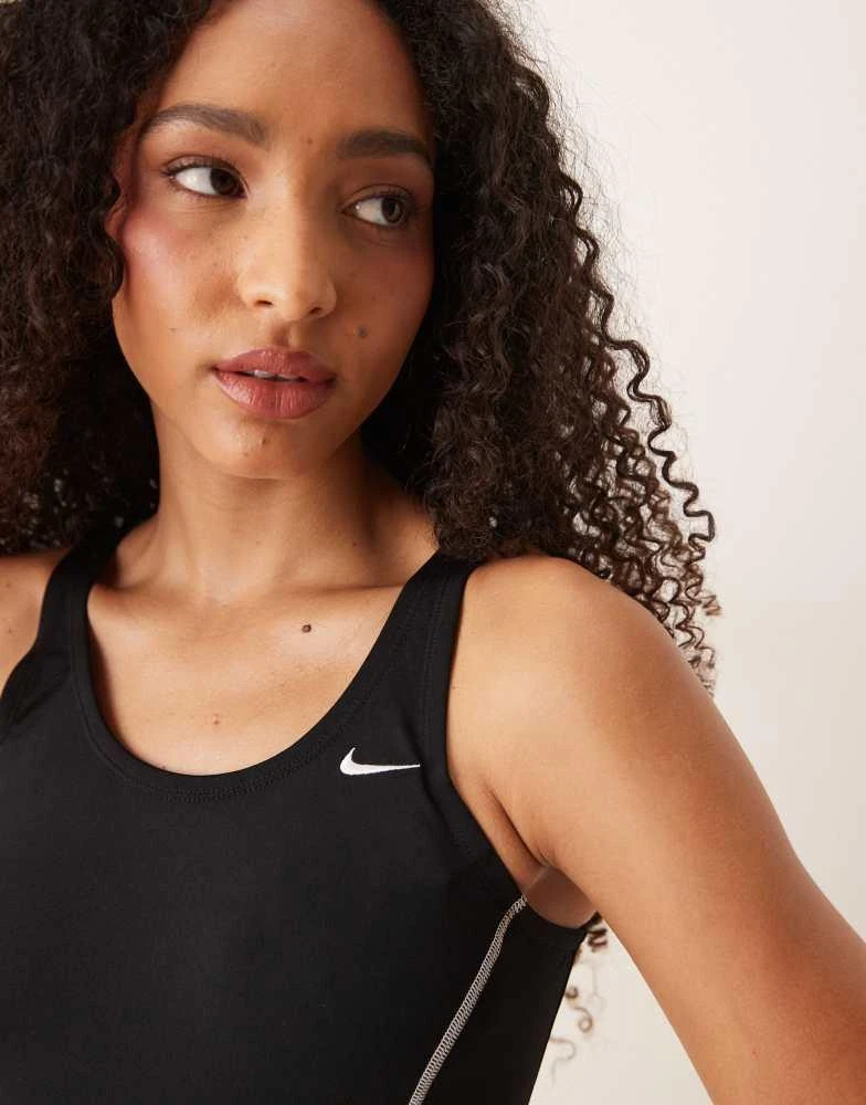 NIKE Nike Hydrastrong shorty swimsuit in black 3