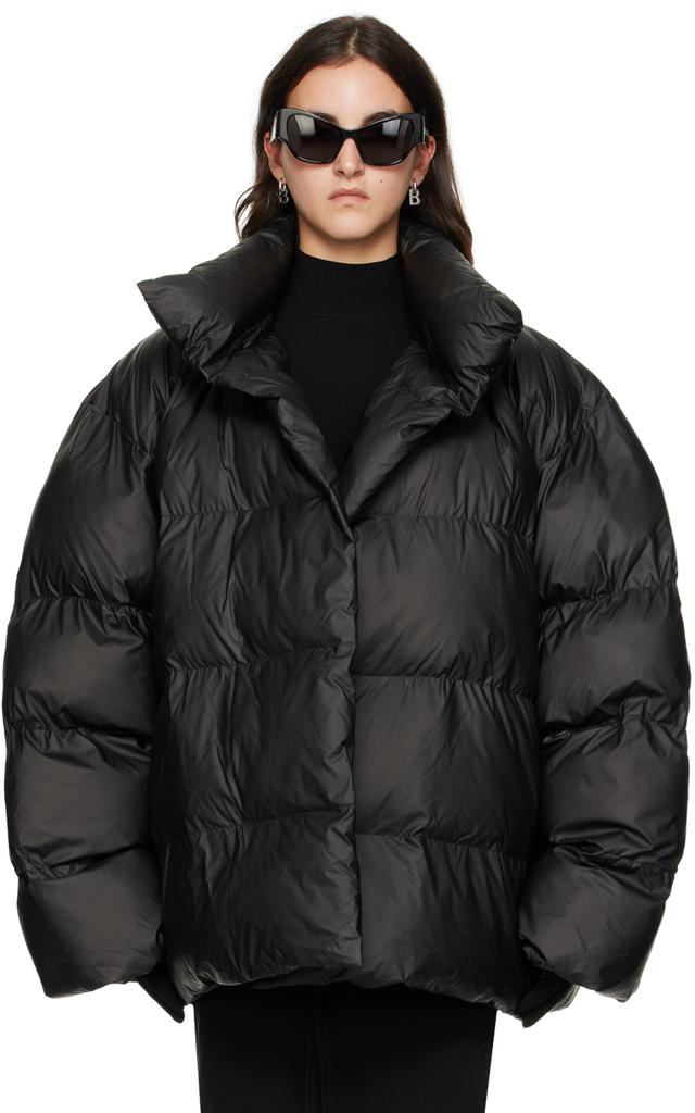 【送料&関税込】Balenciaga Wrap Oversize Puffer Jacket Balenciaga - Wrap oversize puffer jacket black - The Corner