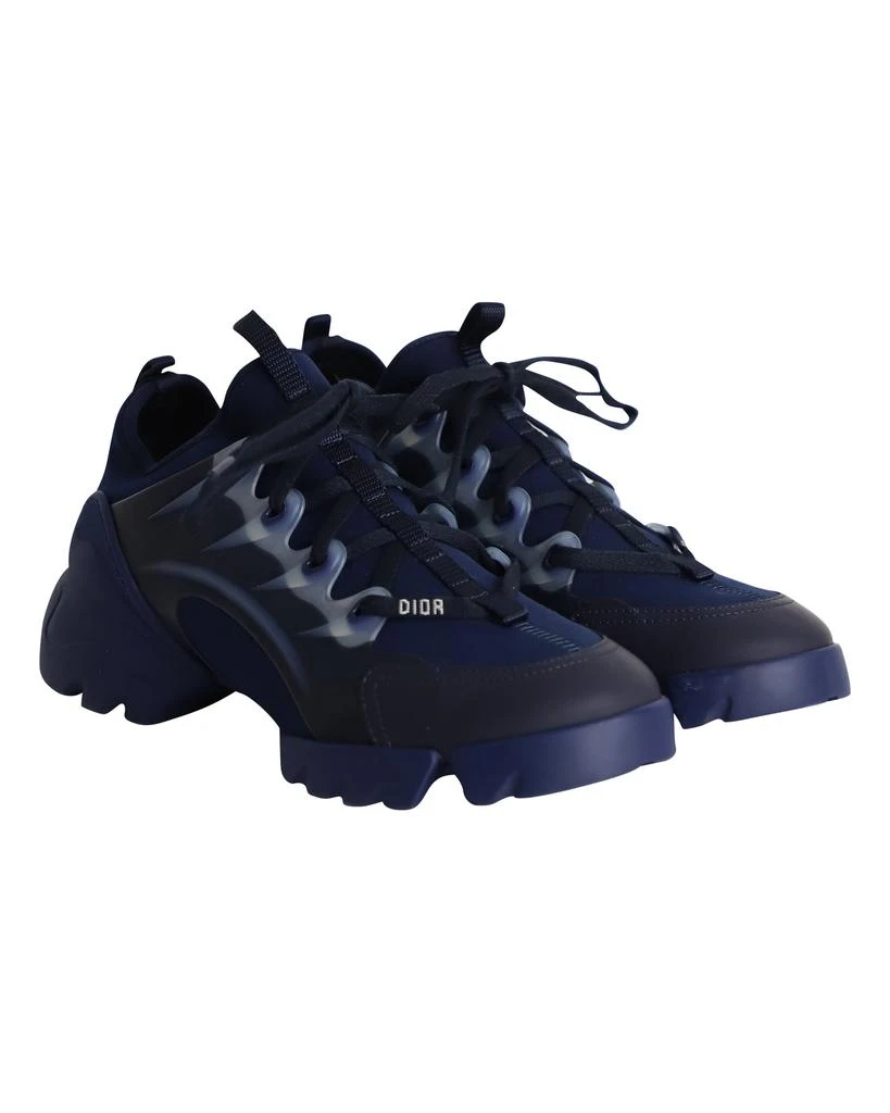 Dior D-Connect Sneakers in Navy Blue Neoprene 3