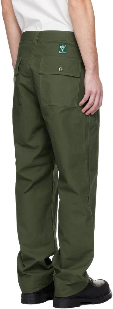 South2 West8 Khaki Bush Trousers 3
