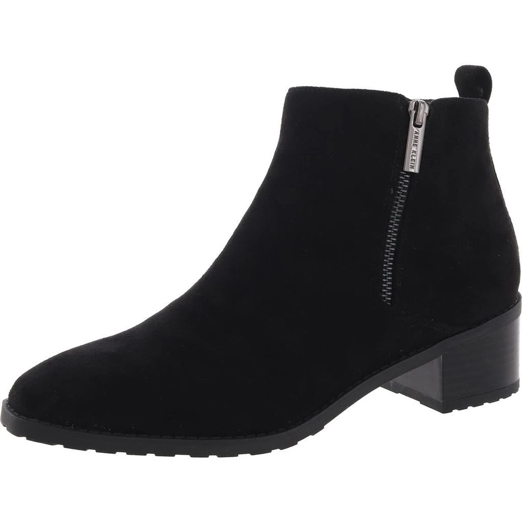 Shop AKSAKARA Womens Double Zipper Faux Suede Ankle Boots on Sale