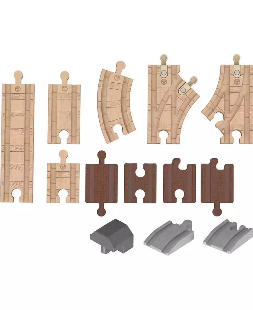 Fisher Price Thomas Friends Wooden Railway Expansion Clackety Train Track Pack 3