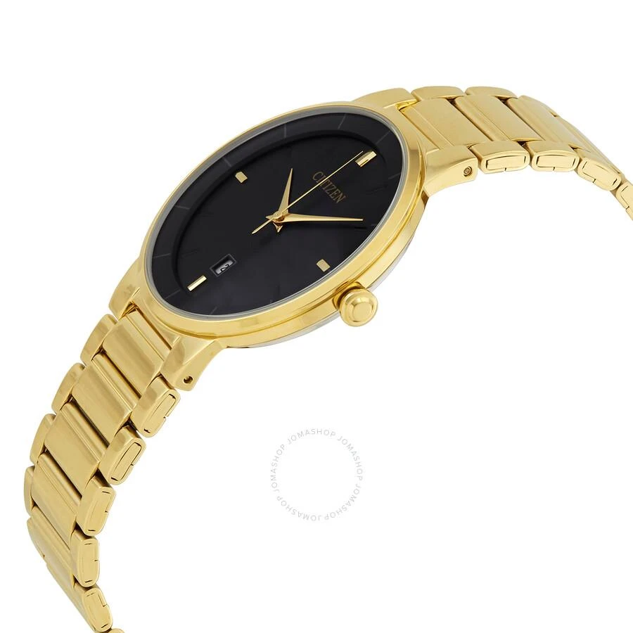 Citizen Quartz Black Dial Yellow Gold-tone Men's Watch BI5012-53E 2